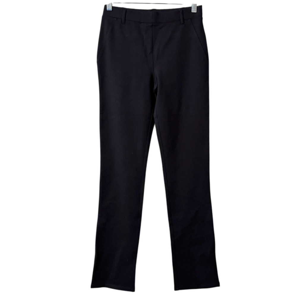 NWT Quince Ultra Stretch Ponte Straight Leg Pant Reg Navy Blue XS career office